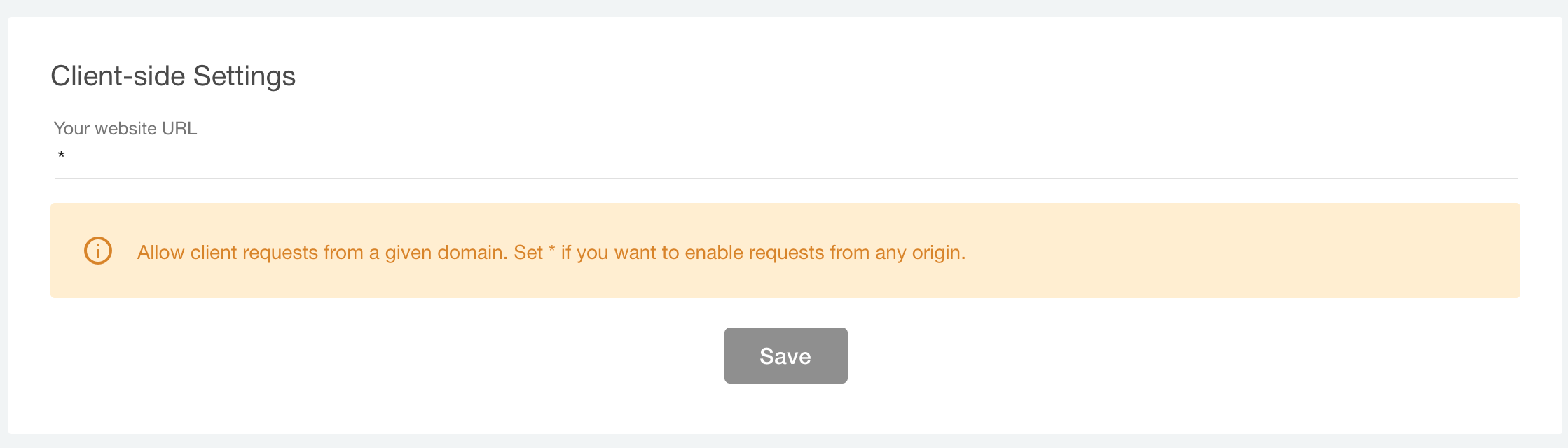 Setting Website URL Setting Website URL